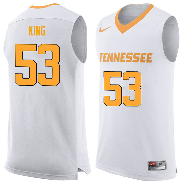 Men #53 Bernard King Tennessee Volunteers College Basketball Jerseys Sale-White